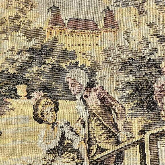 Antique French Aubusson tapestry 57”x20” (c) late 19th or early 20th century. - Picture 7 of 11